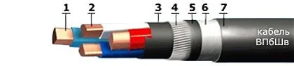 Кабель ВПбШв 5х2,5